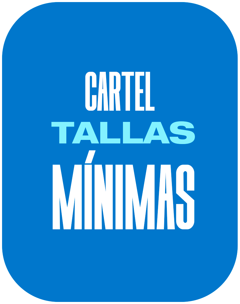 Tallas mínimas